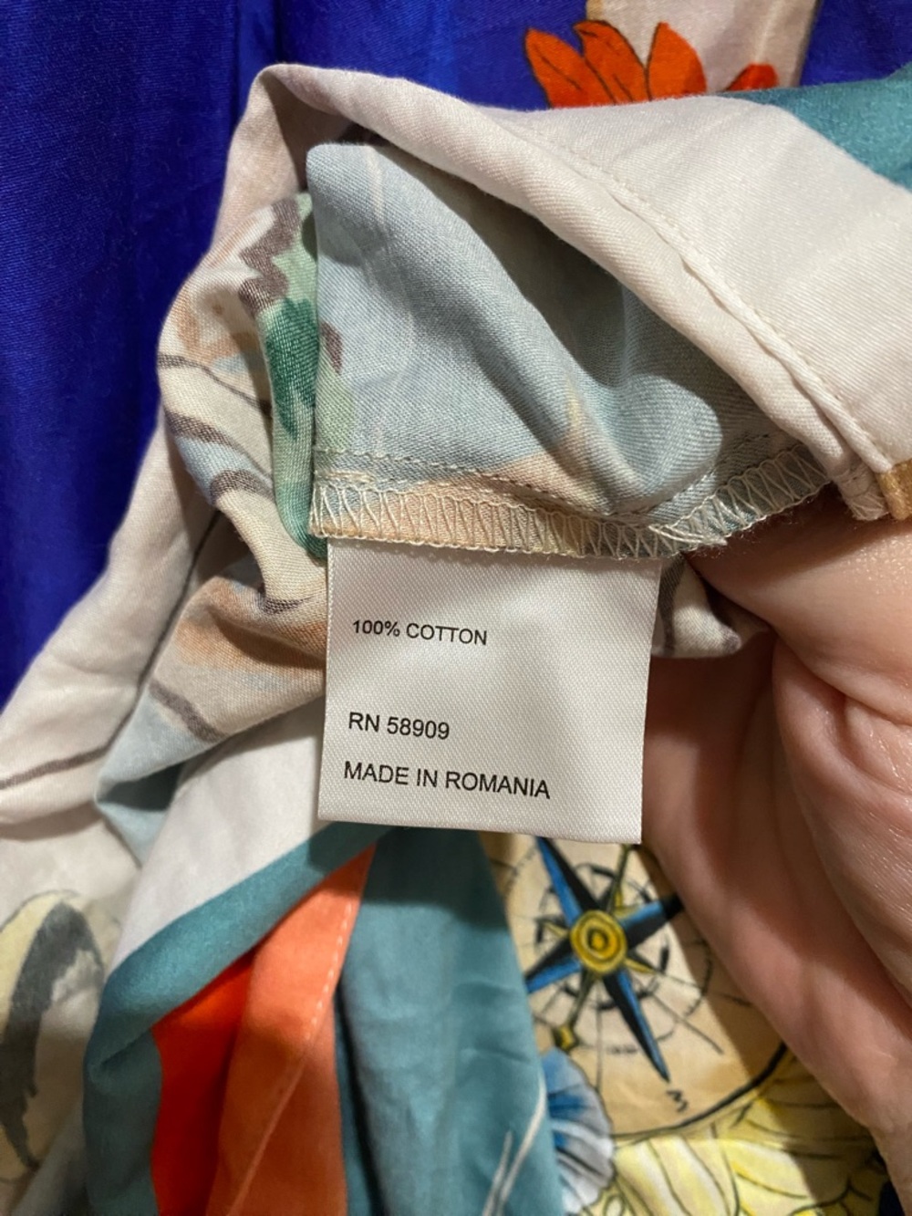 ANTONIO MELANI Tropical Print Midi Skirt A-29 - Picture 8 of 9